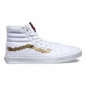 Vans Sk8-Hi Slim - Miesten Korkeavartiset tennarit - Kultaiset